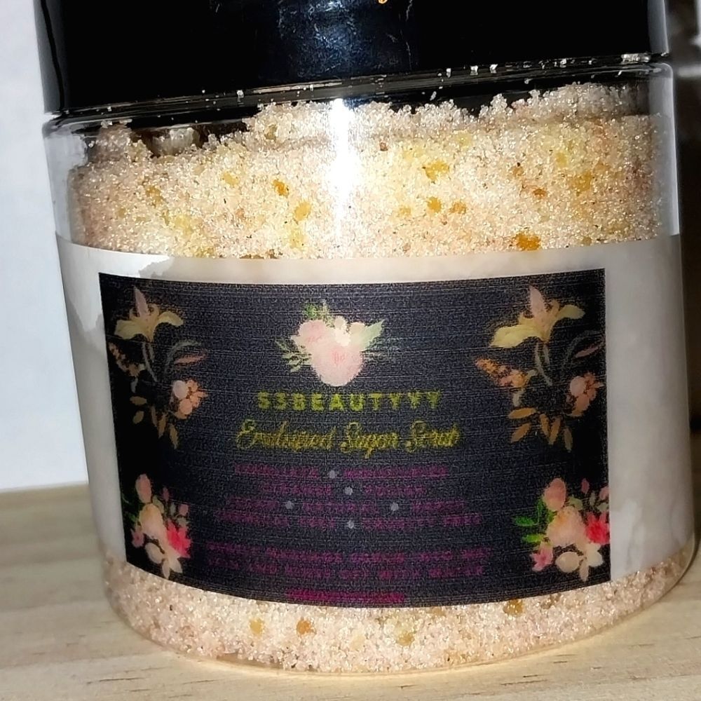 Hand crafted natural Brown sugar emulsified sugar scrub 6oz